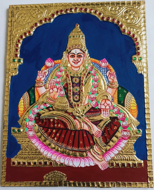 Thanjavur Painting – Lakshmi | 10x8 Inches